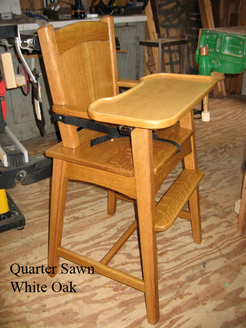 custom wood high chair