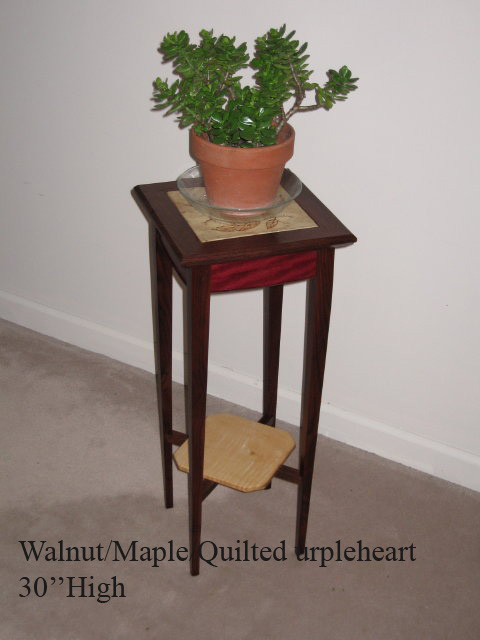 custom wood plant stand